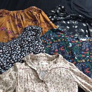 BUNDLE DEAL!! ANY 3 FLORAL TOPS FOR $30